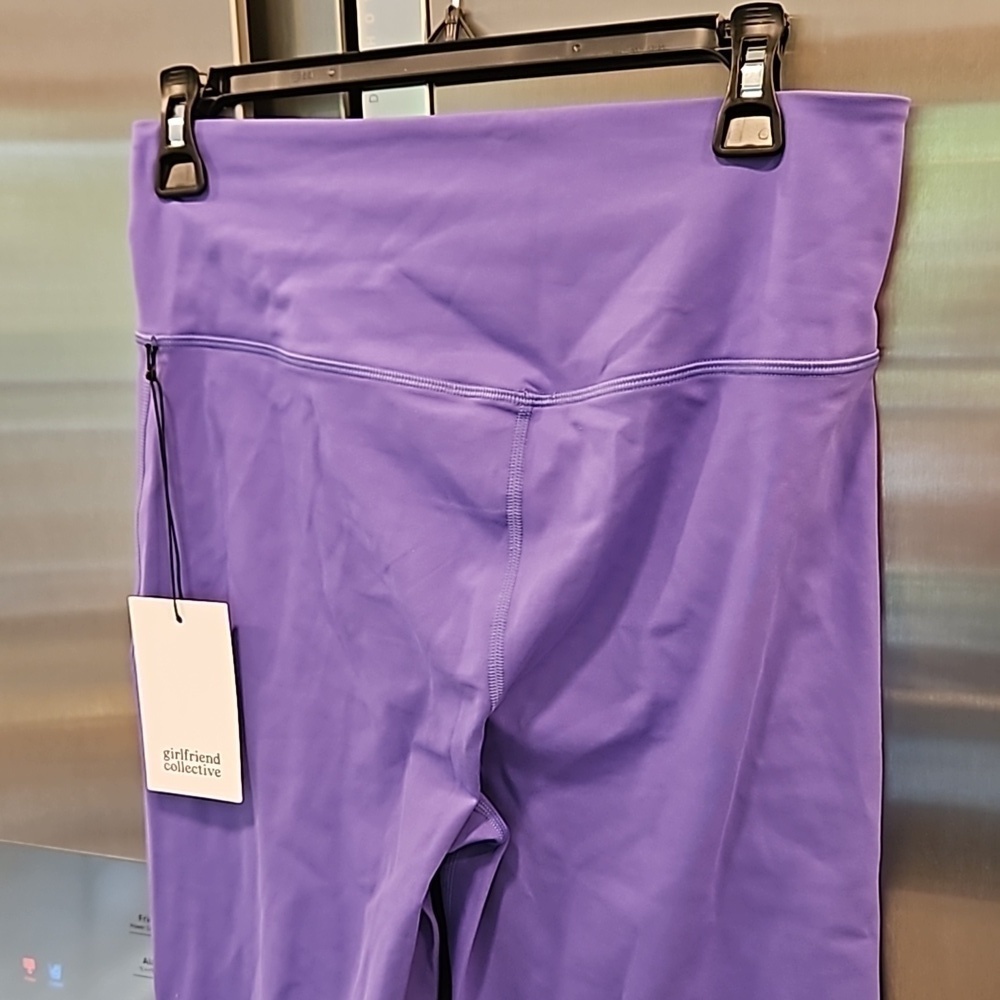 💕GIRLFRIEND COLLECTIVE💕 Compressive Flare Legging Wild Iris Purple Large L NWT - Picture 7 of 12